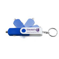 USB Car Charger & Adaptor with Detachable Swivel Keychain (Overseas)